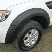 Ford Ranger PX3 Flares XL/XLT/XLS/FX4 - Full Set Ultra Matte Black (Unpainted)